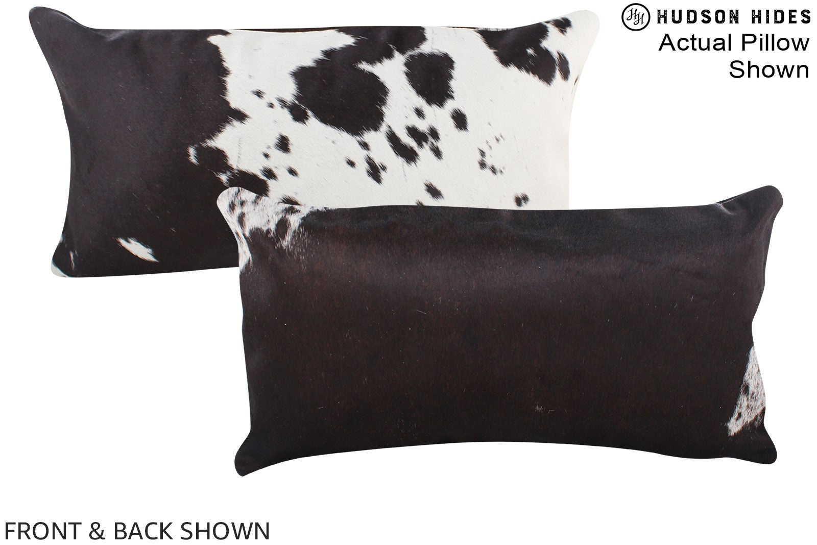 Black and White Cowhide Pillow #A16332