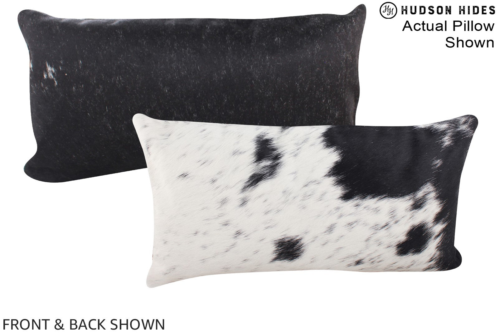 Black and White Cowhide Pillow #A16347