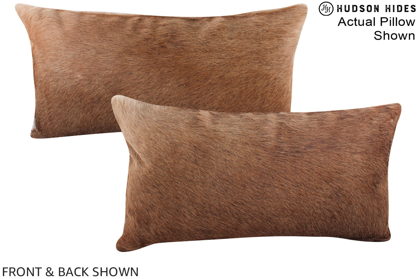 Caramel Cowhide Pillow #A16352