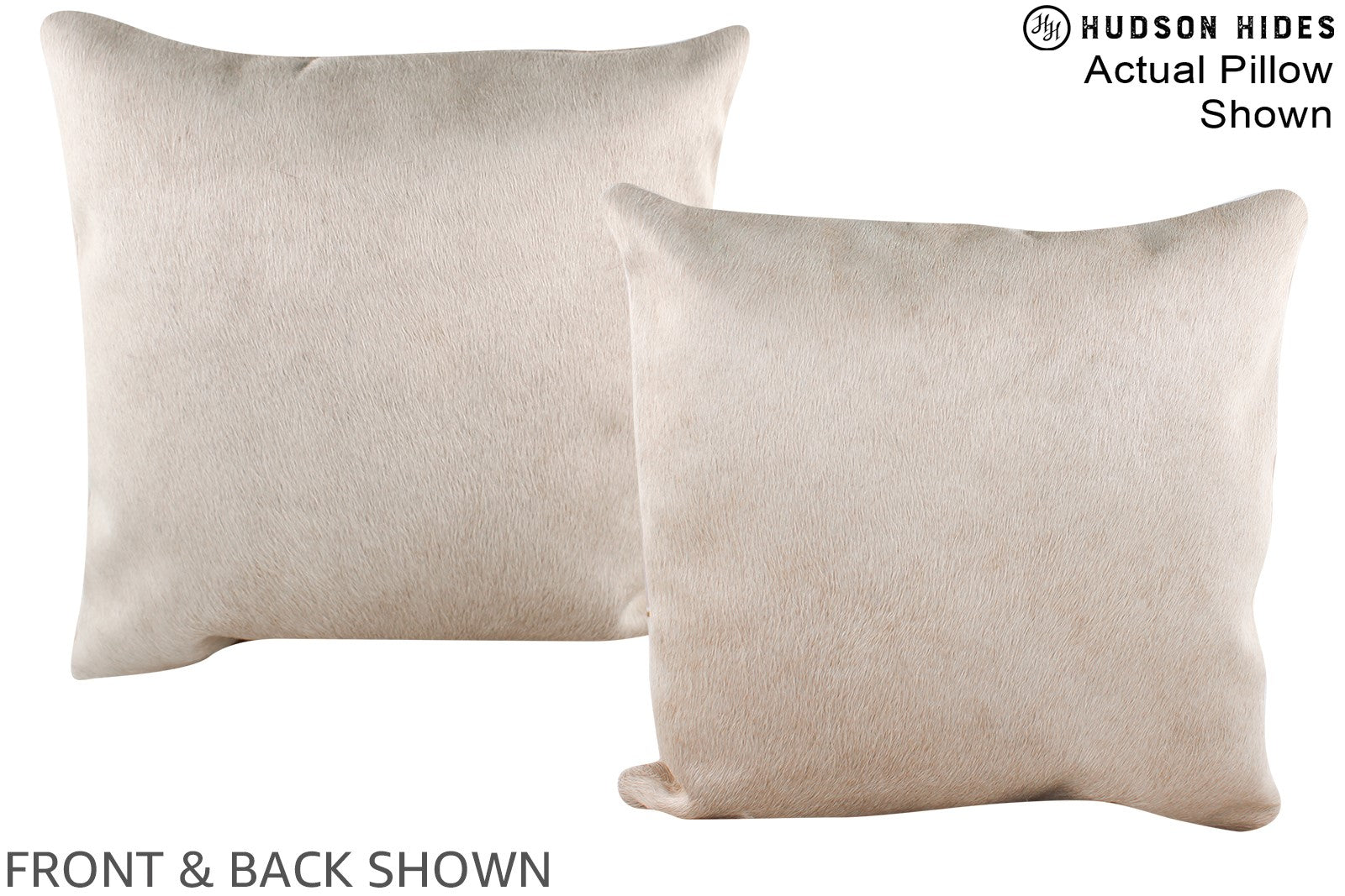 Champagne Cowhide Pillow #A16388