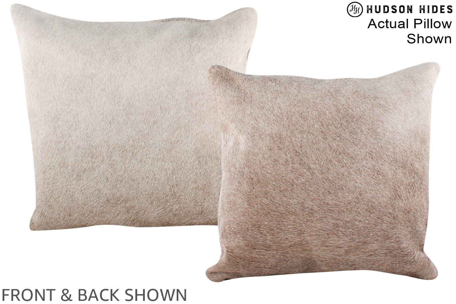 Champagne Cowhide Pillow #A16389