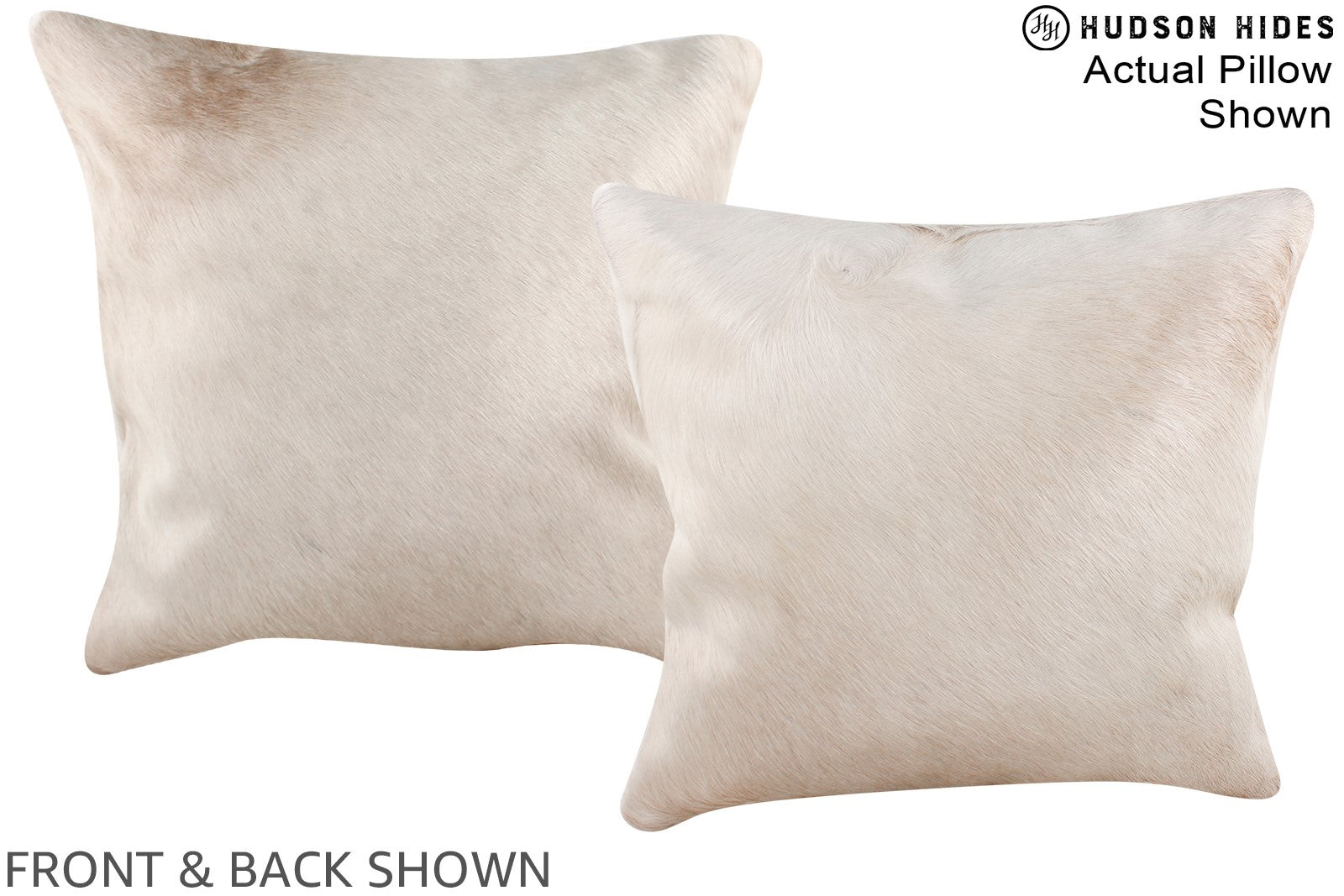 Champagne Cowhide Pillow #A16391