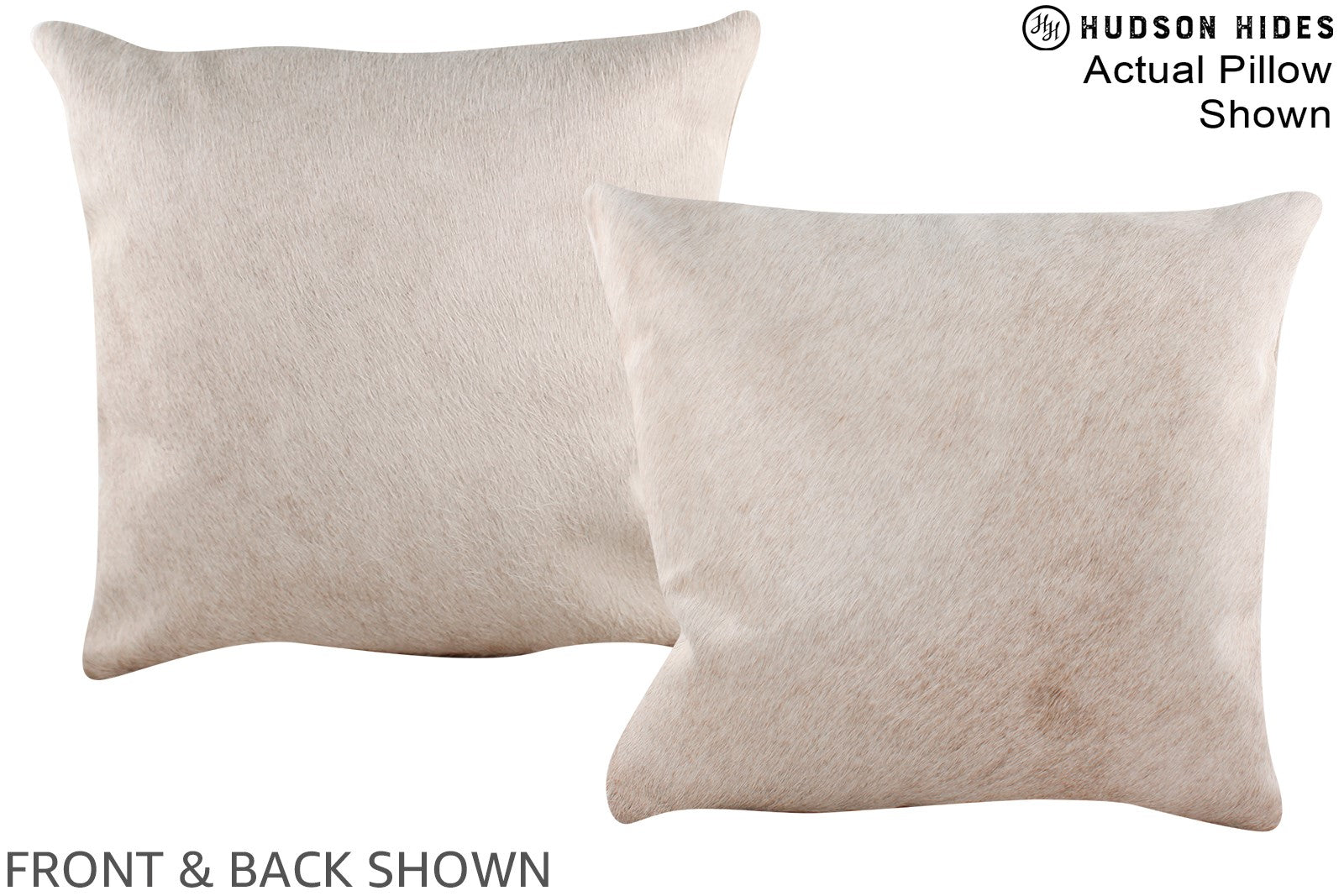 Champagne Cowhide Pillow #A16392