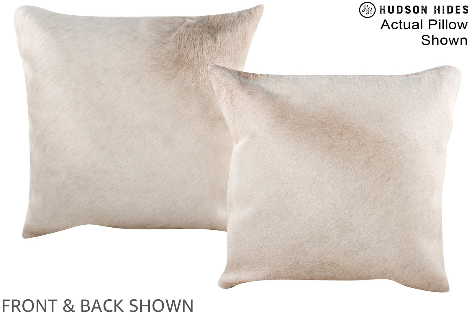 Champagne Cowhide Pillow #A16395