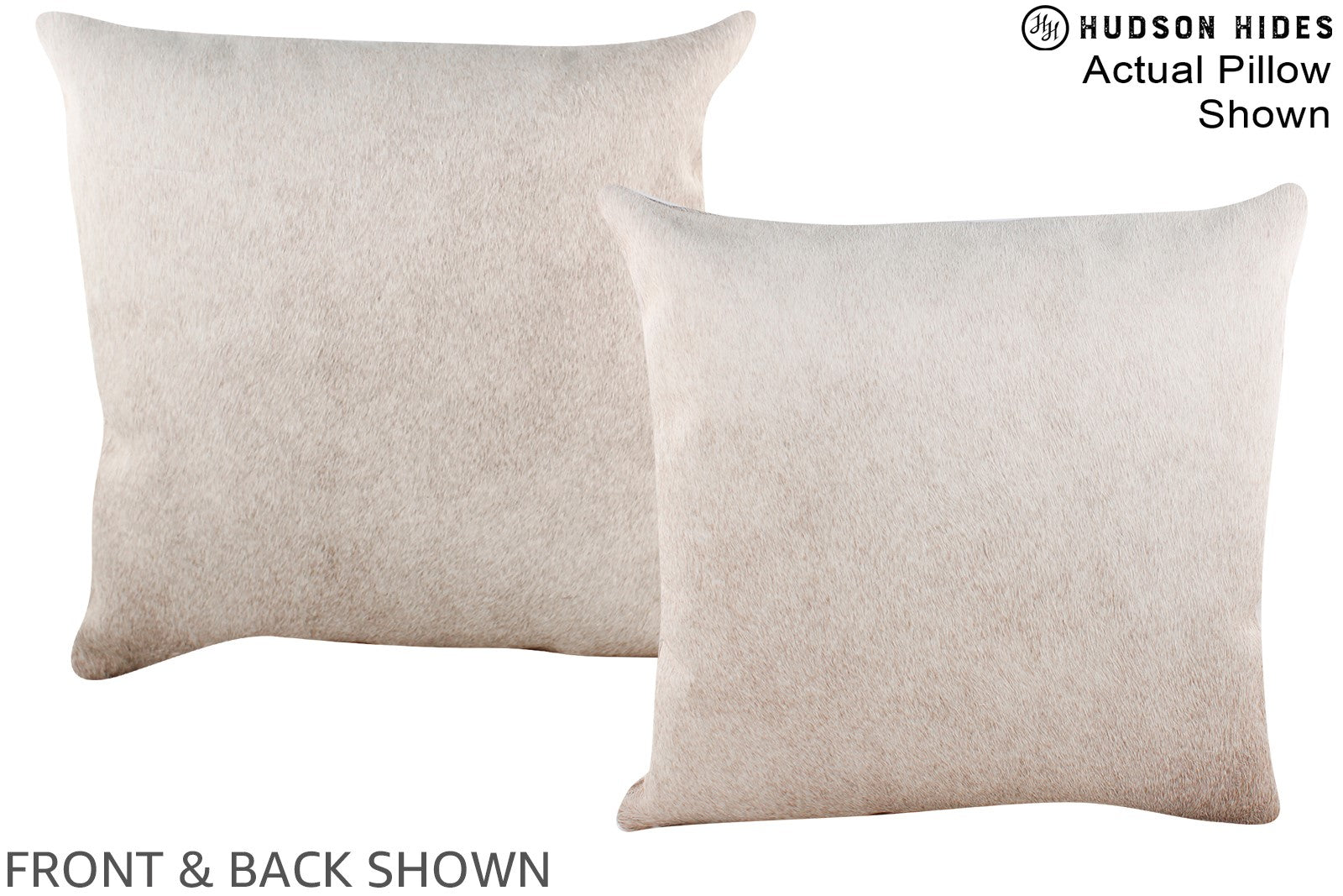 Champagne Cowhide Pillow #A16400