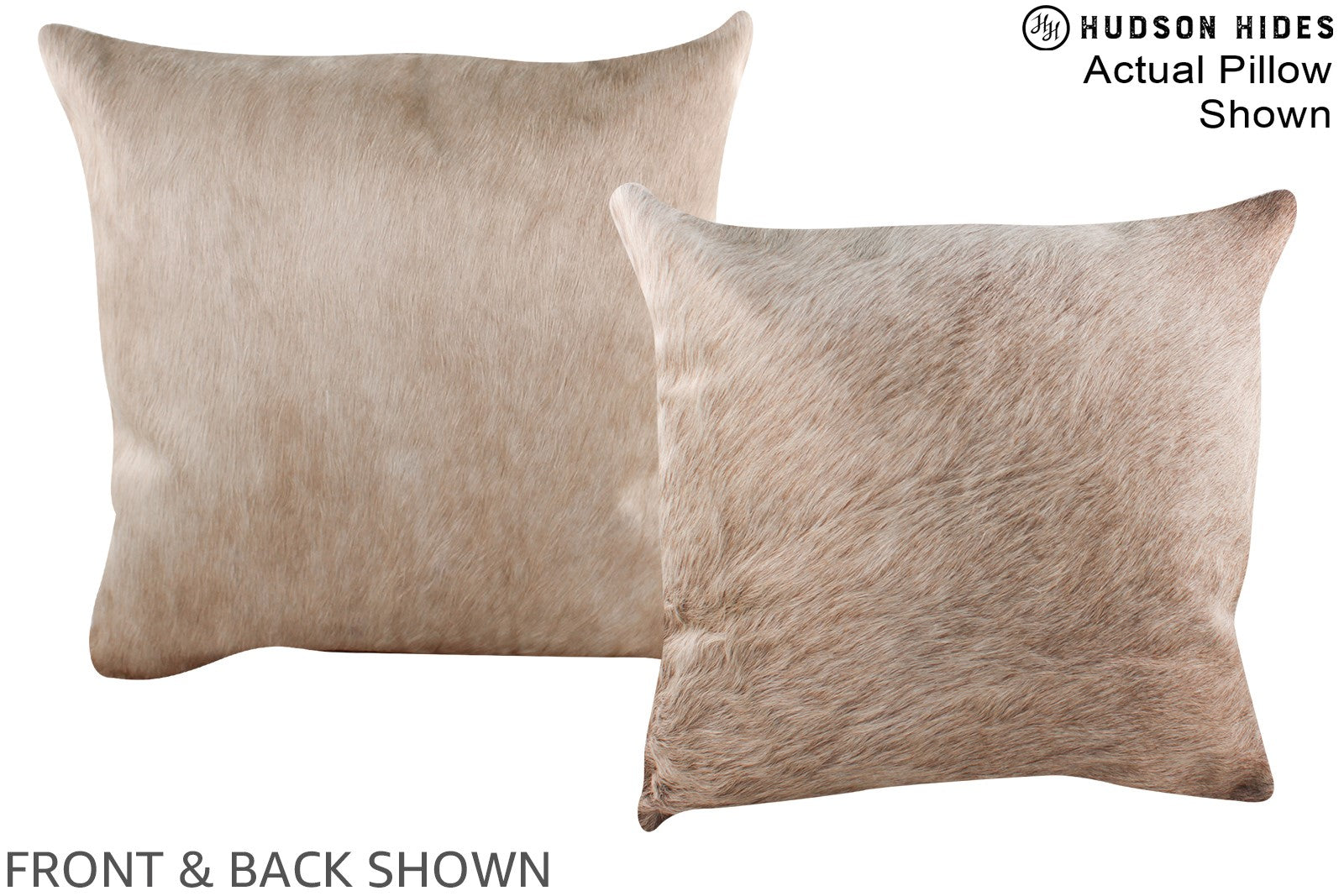 Champagne Cowhide Pillow #A16402