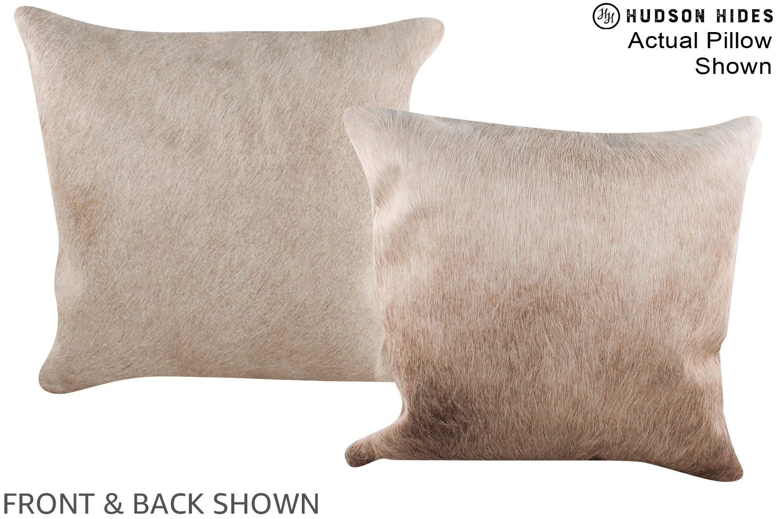 Champagne Cowhide Pillow #A16403