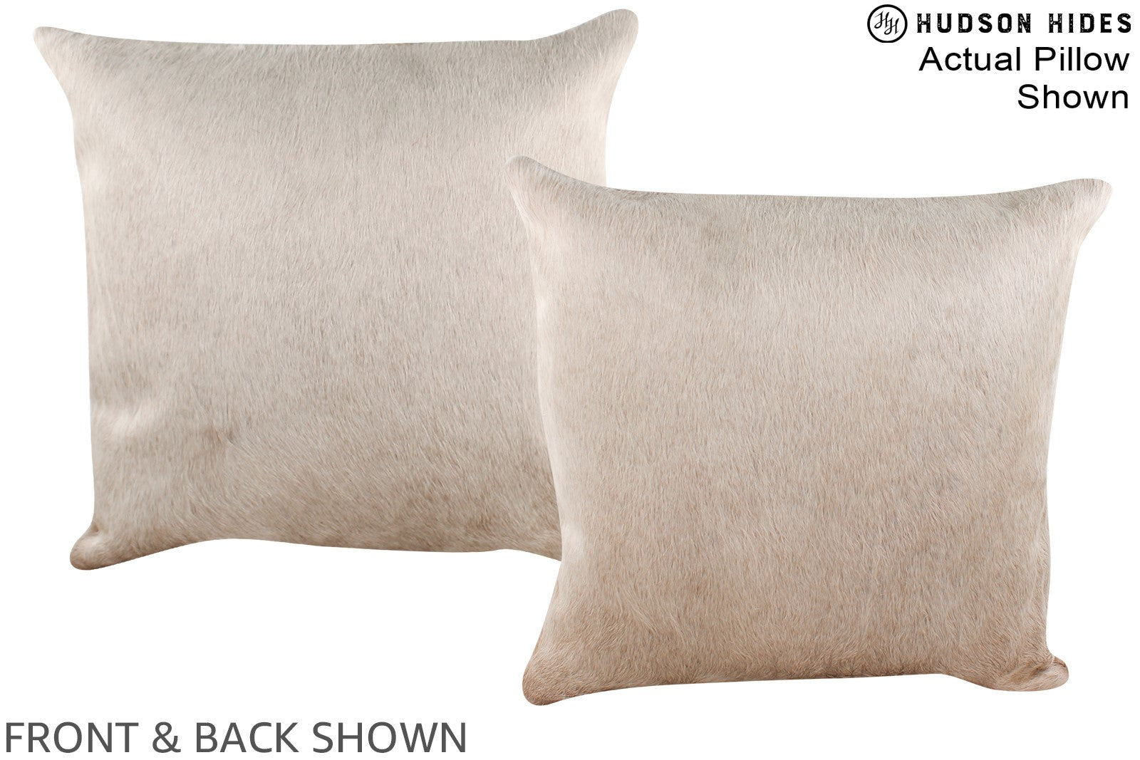 Champagne Cowhide Pillow #A16405