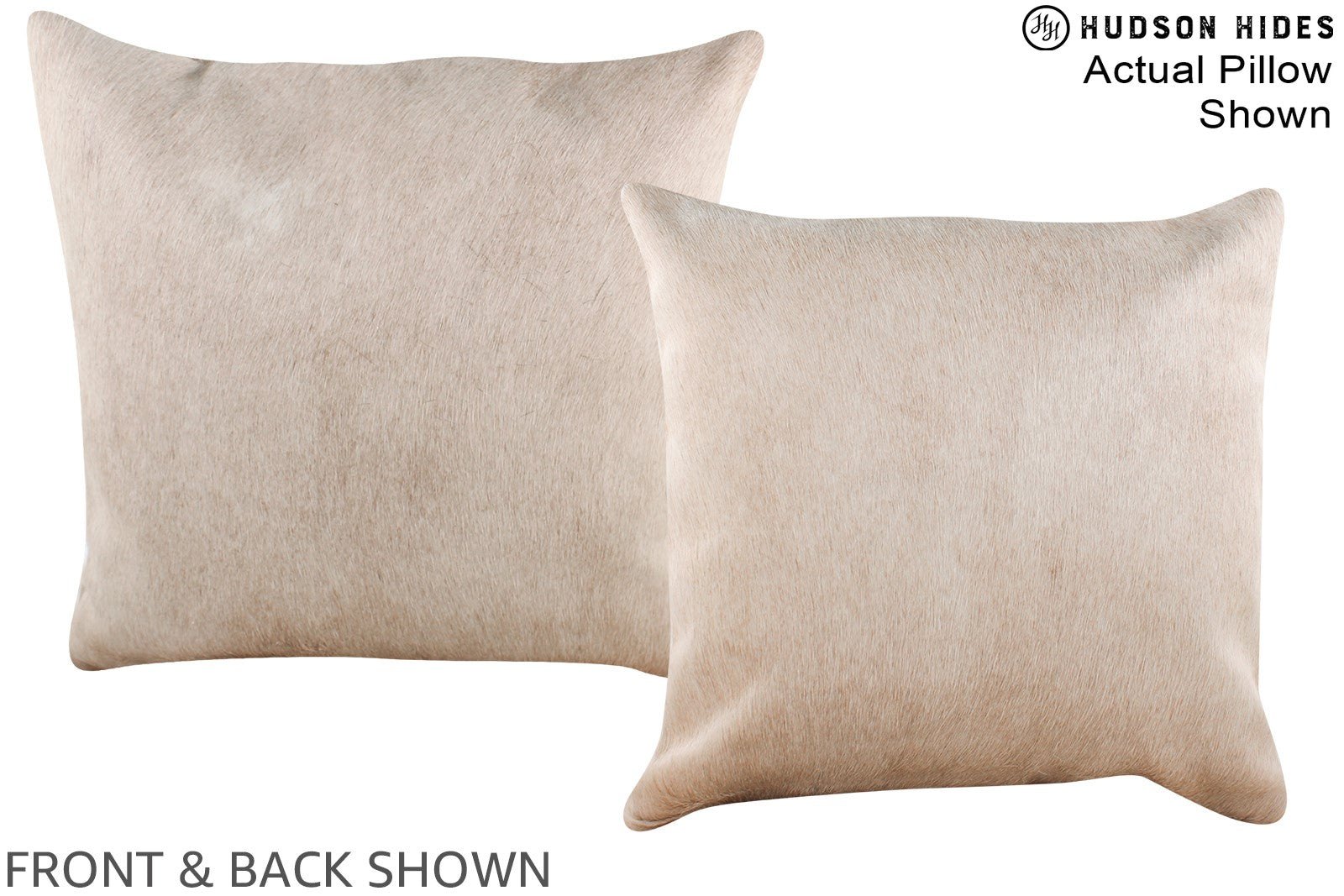 Champagne Cowhide Pillow #A16407