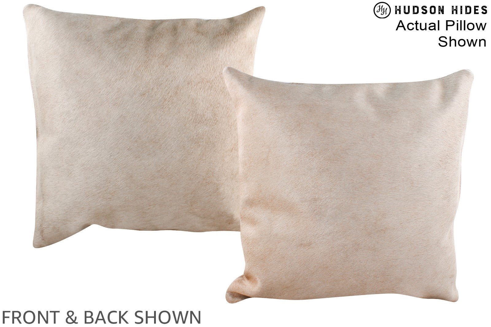 Champagne Cowhide Pillow #A16409