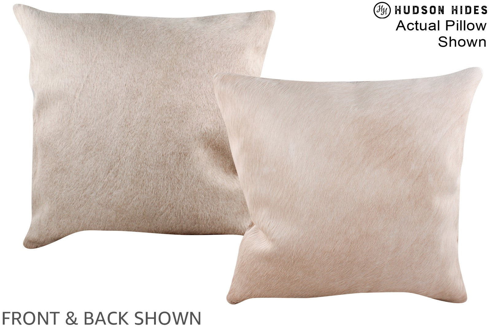 Champagne Cowhide Pillow #A16412