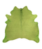 Dyed Lime Green X-Large Brazilian Cowhide Rug 6'9