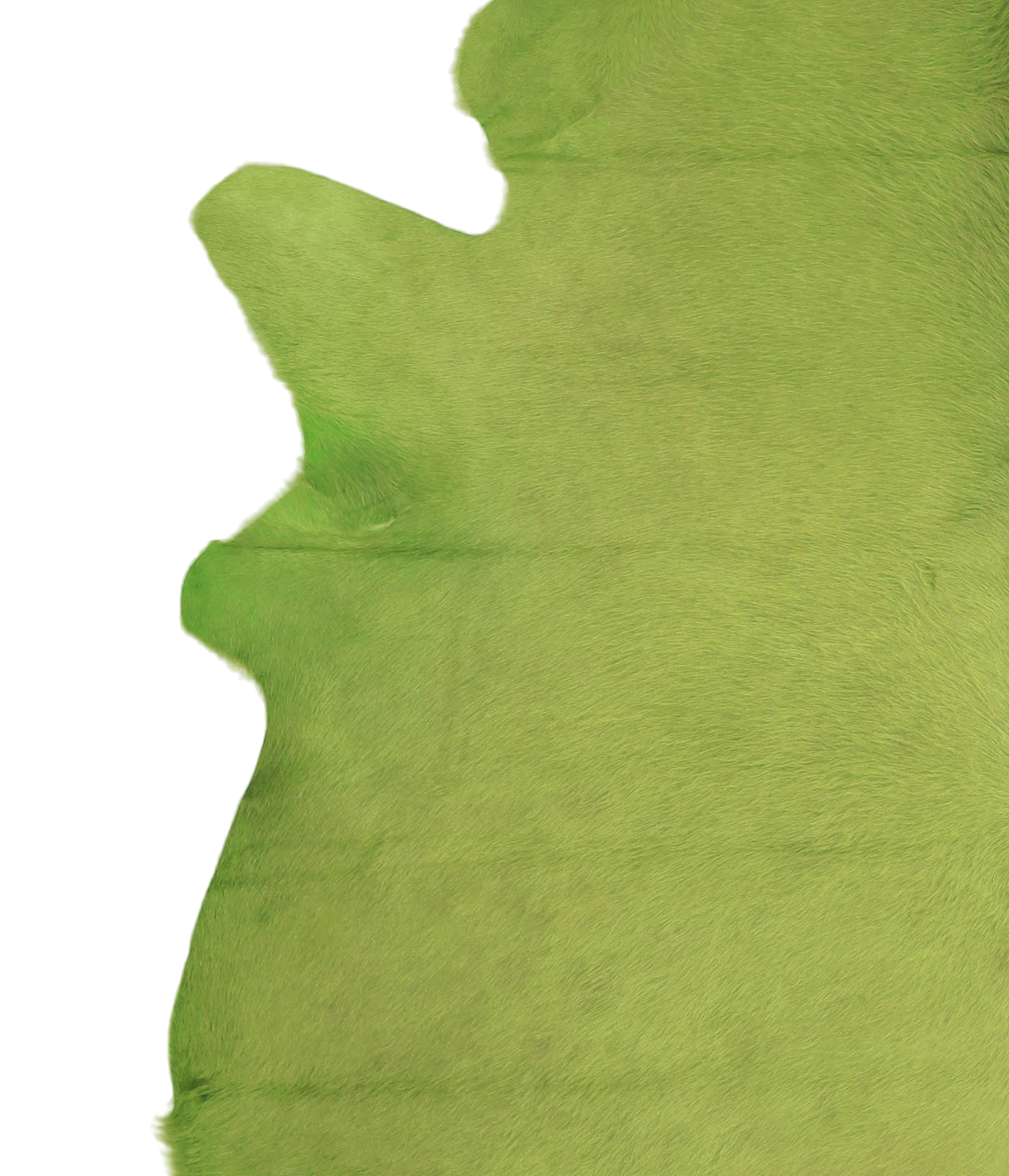 Dyed Lime Green Cowhide Rug #A20165