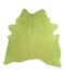 Dyed Lime Green X-Large Brazilian Cowhide Rug 6'10