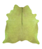 Dyed Lime Green X-Large Brazilian Cowhide Rug 6'10