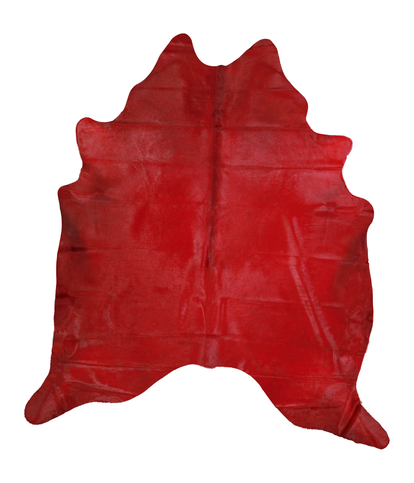 Dyed Dark Red Cowhide Rug #A20190