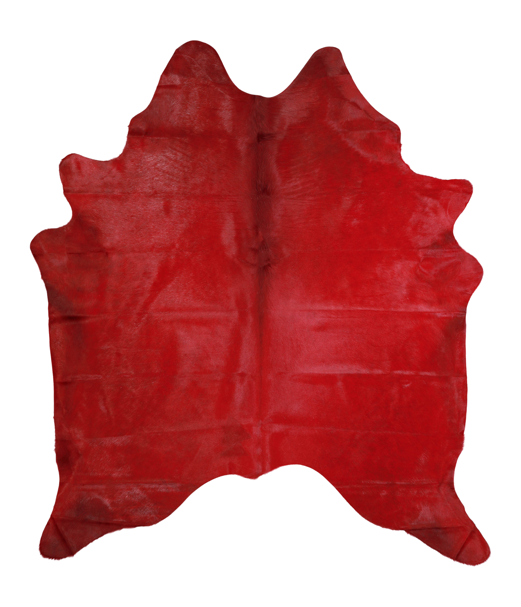 Dyed Dark Red Cowhide Rug #A20191