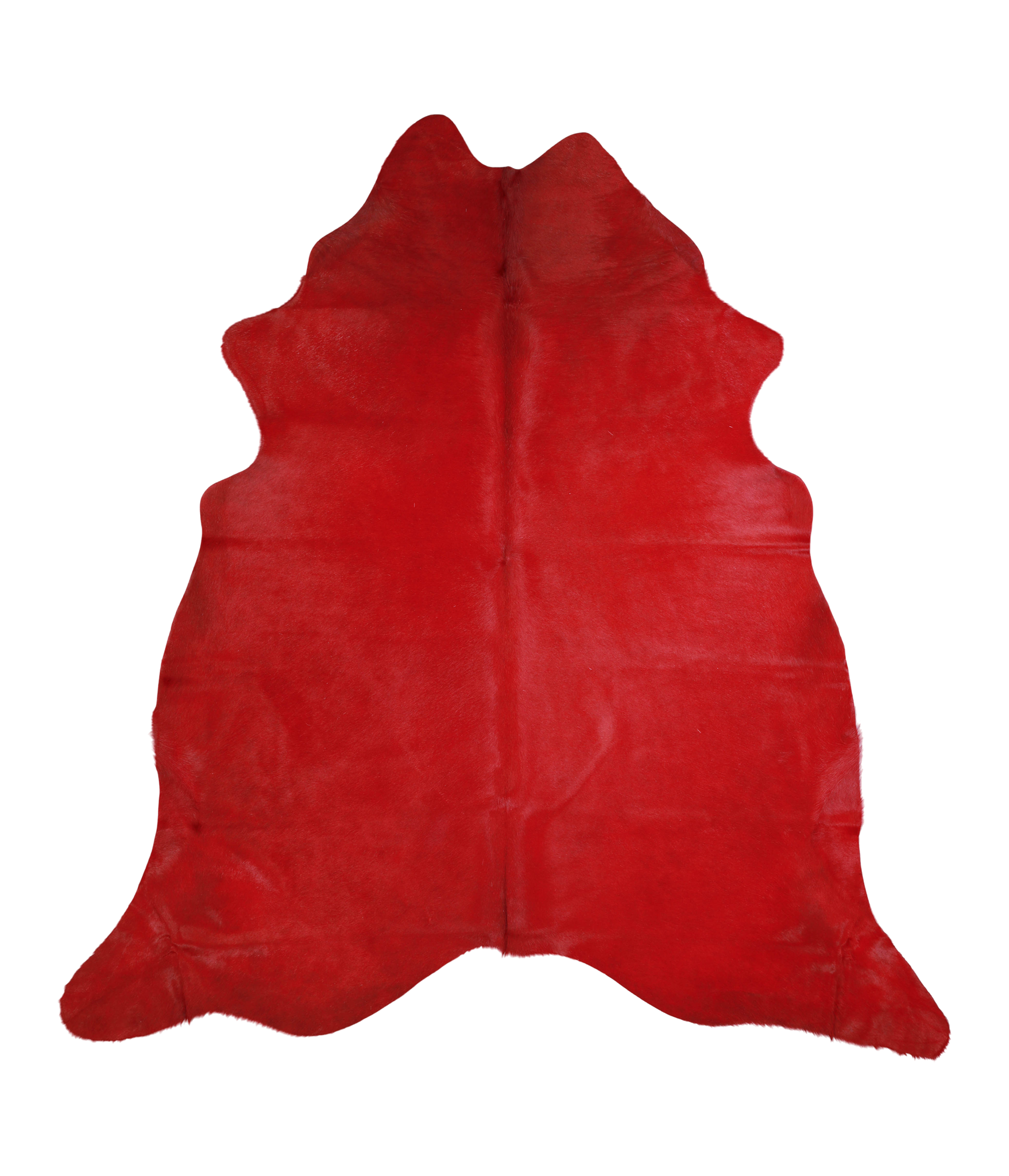 Dyed Dark Red Cowhide Rug #A20193