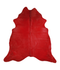 Dyed Dark Red XX-Large Brazilian Cowhide Rug 7'7