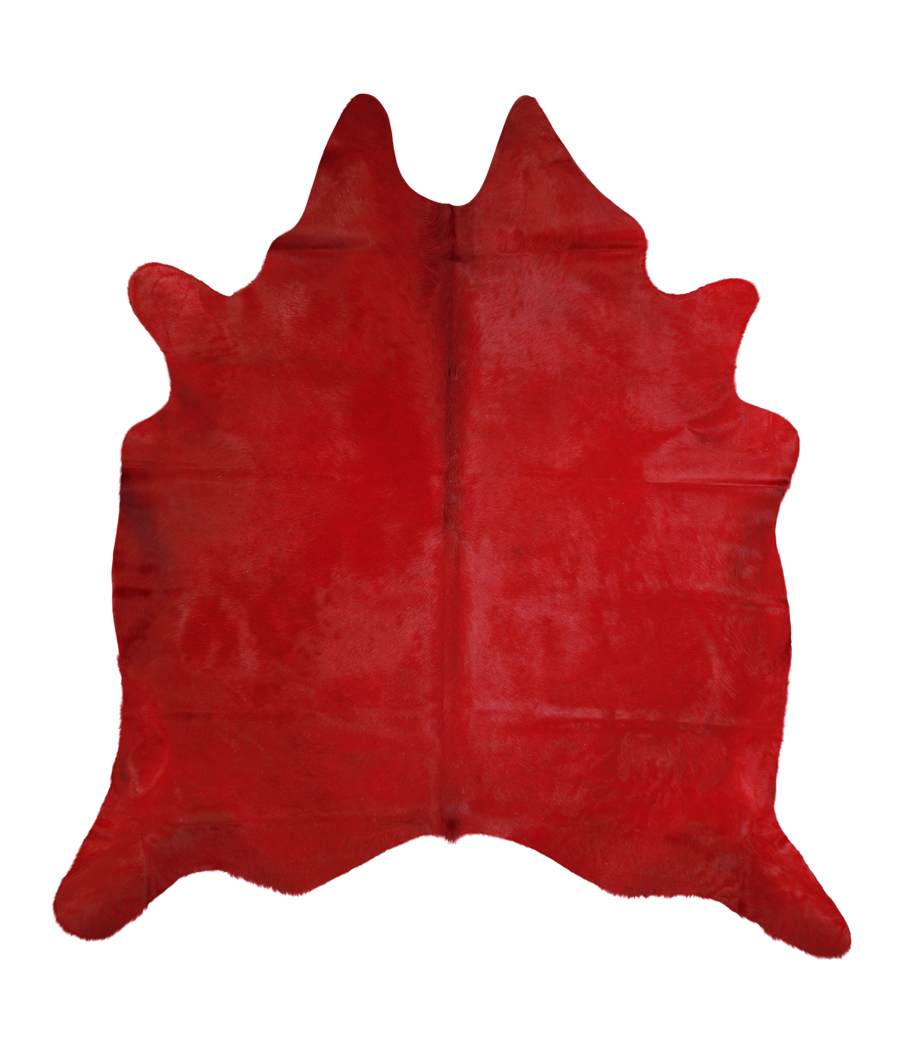 Dyed Dark Red Cowhide Rug #A20194