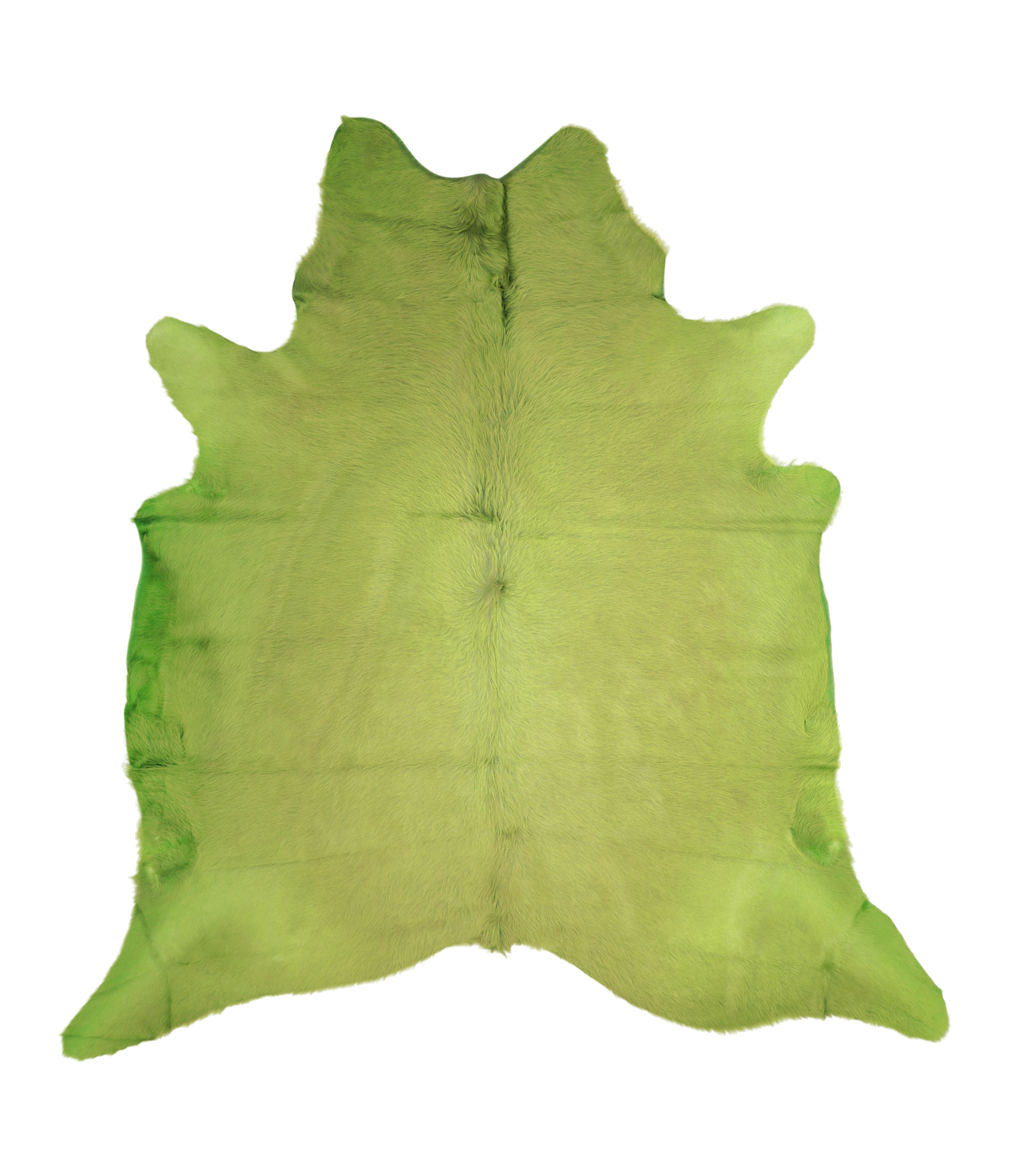 Dyed Lime Green Cowhide Rug #A20370