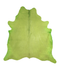 Dyed Lime Green XX-Large Brazilian Cowhide Rug 7'7