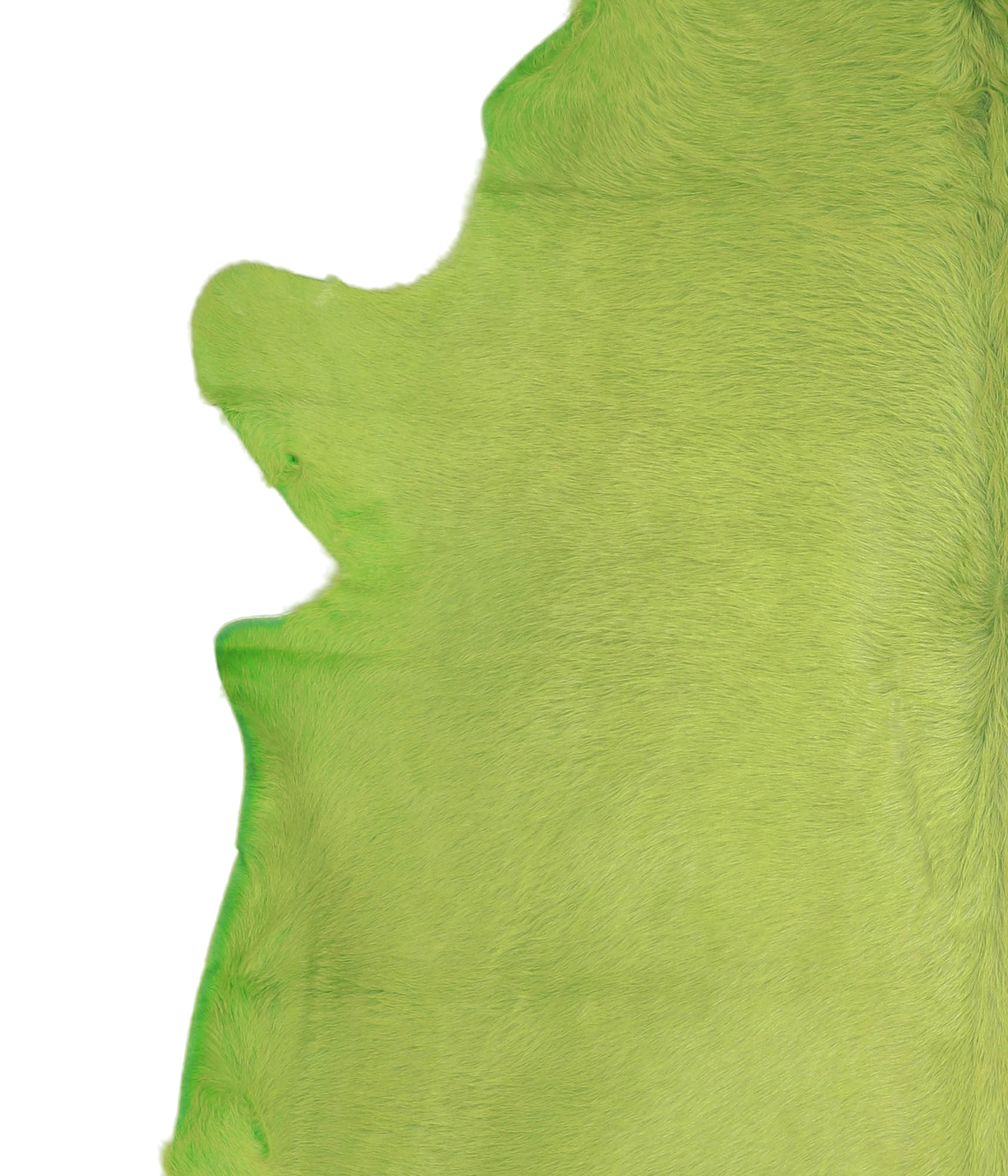 Dyed Lime Green Cowhide Rug #A20371