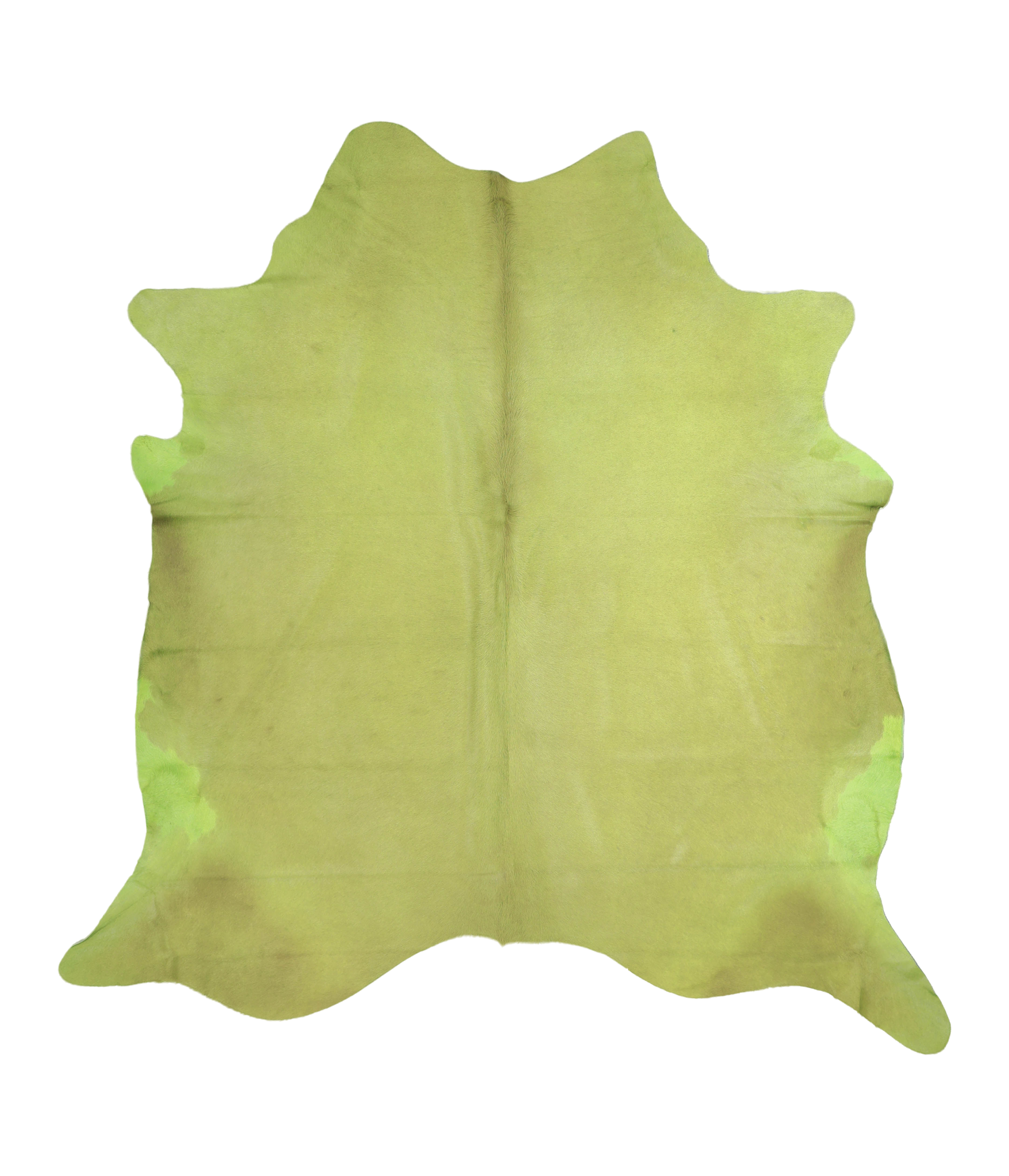 Dyed Lime Green Cowhide Rug #A20372