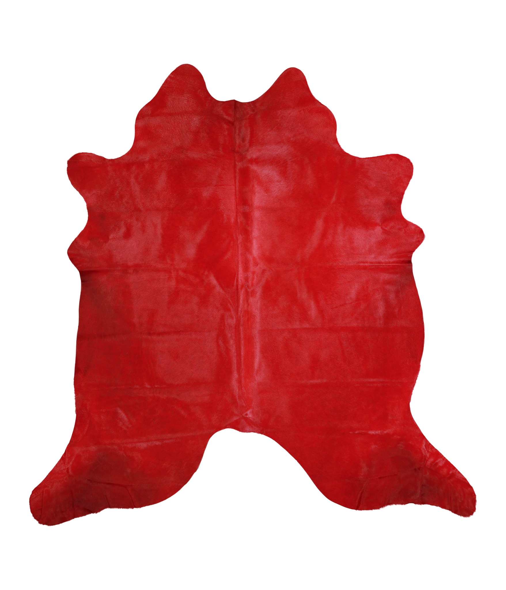 Dyed Dark Red Cowhide Rug #A20415