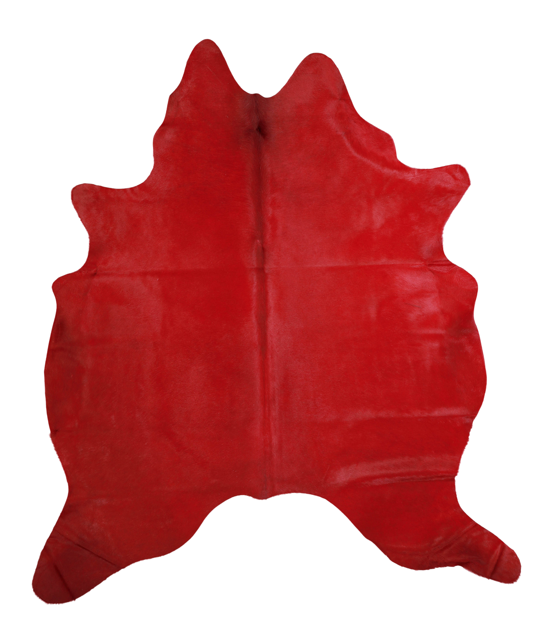 Dyed Dark Red Cowhide Rug #A20418