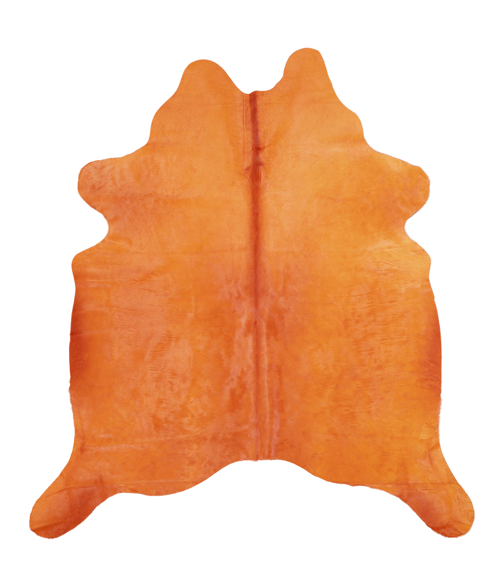 Dyed Orange Cowhide Rug #A20480