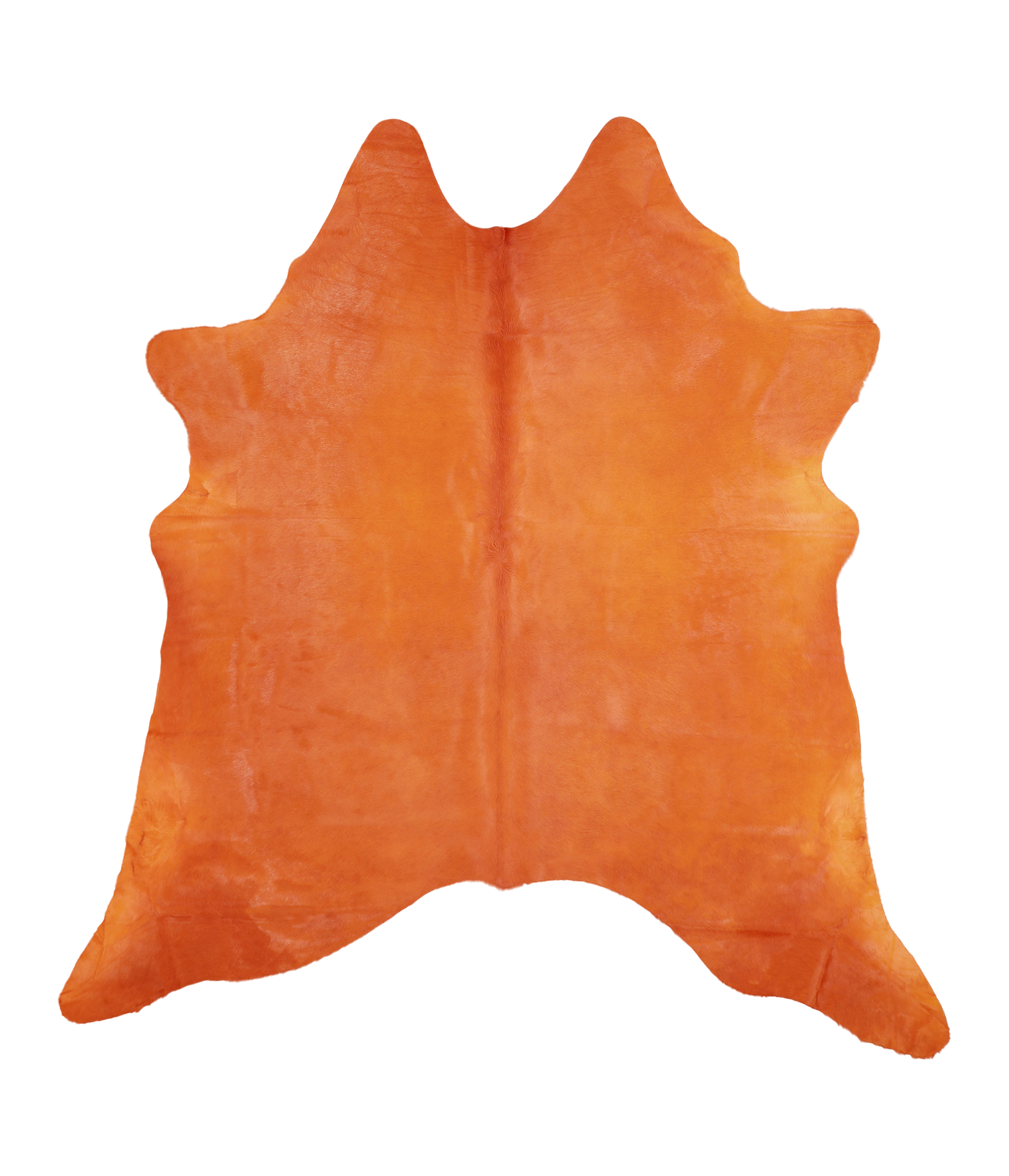 Dyed Orange Cowhide Rug #A20481