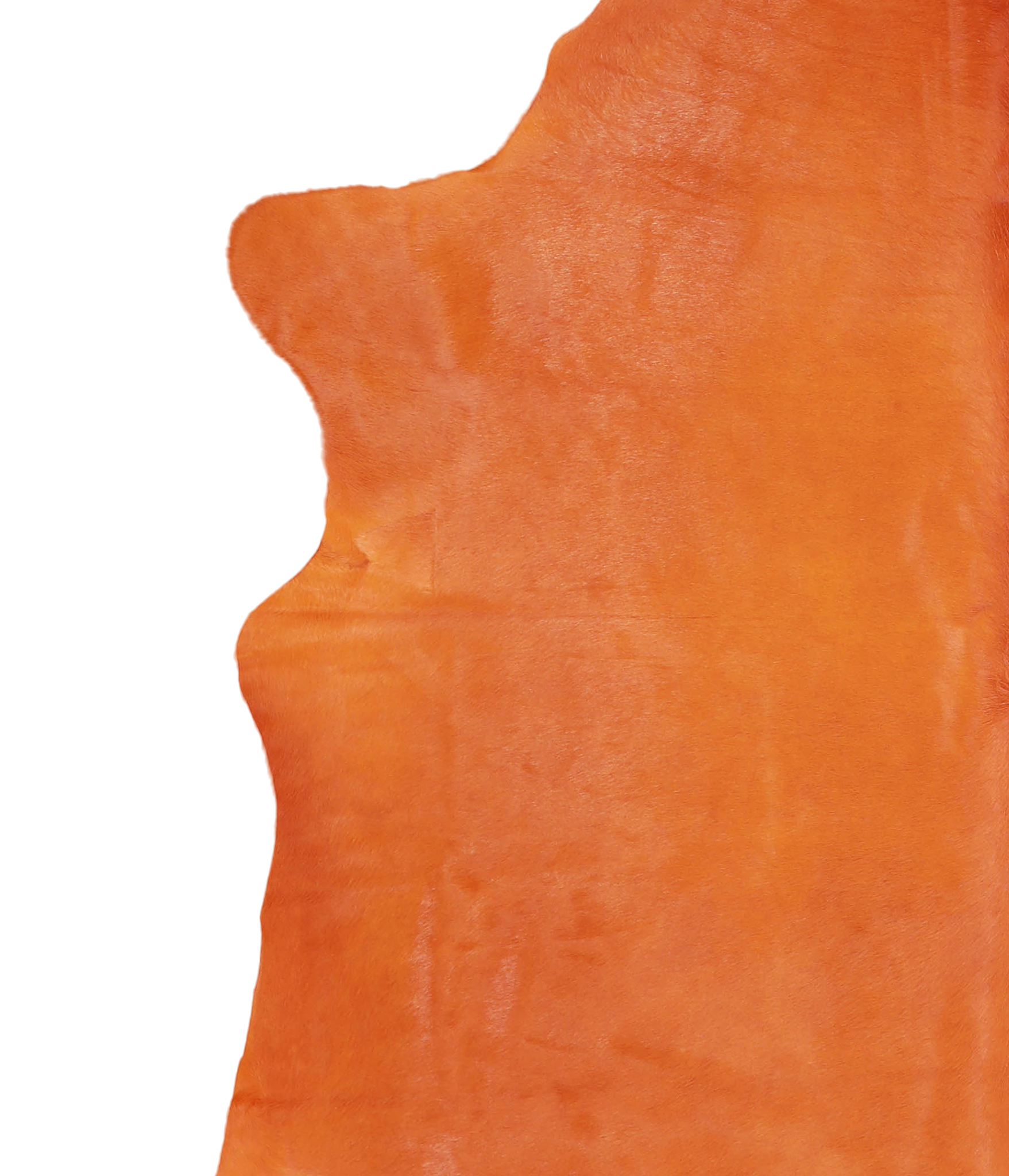 Dyed Orange Cowhide Rug #A20481