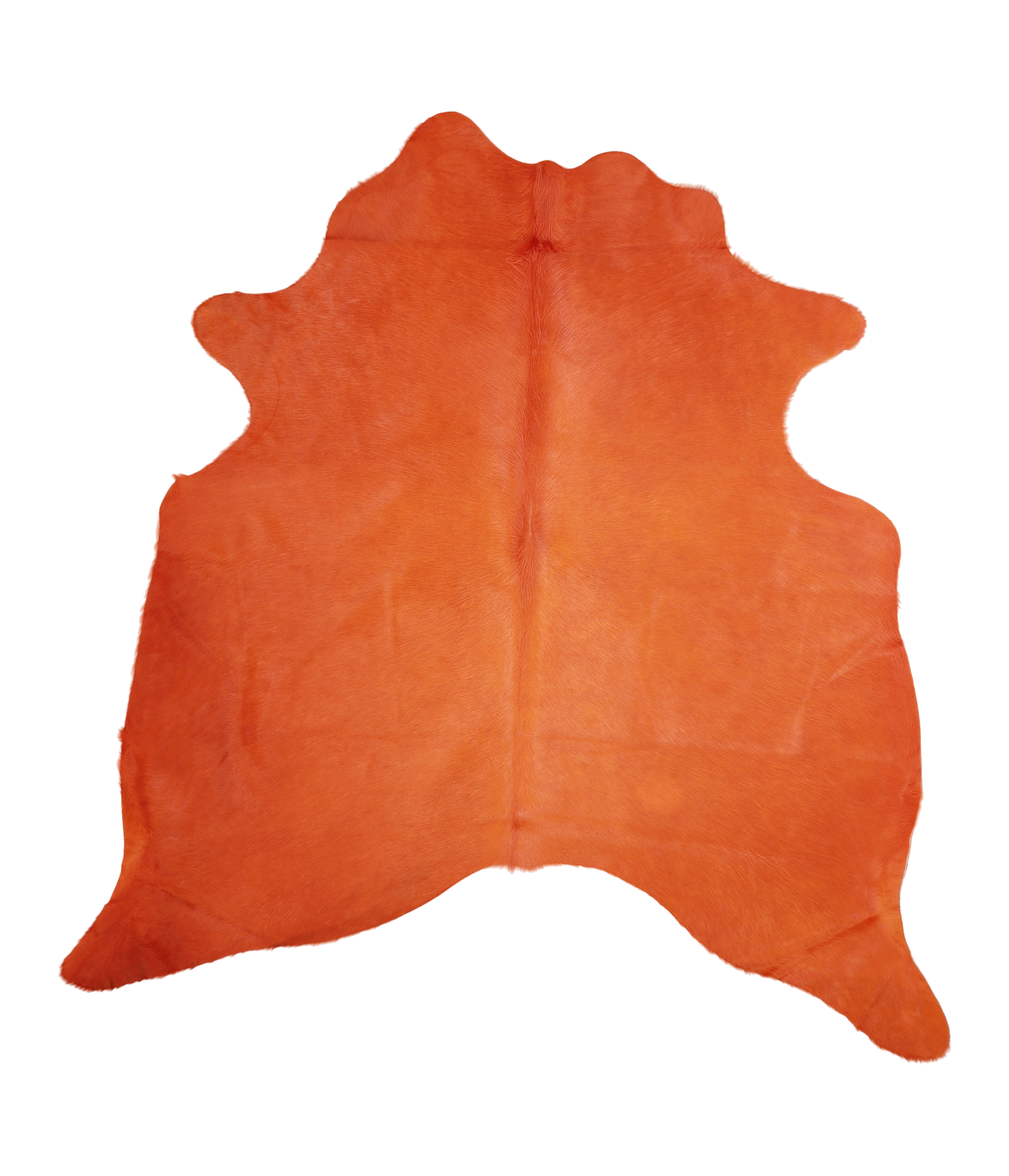 Dyed Orange Cowhide Rug #A20482