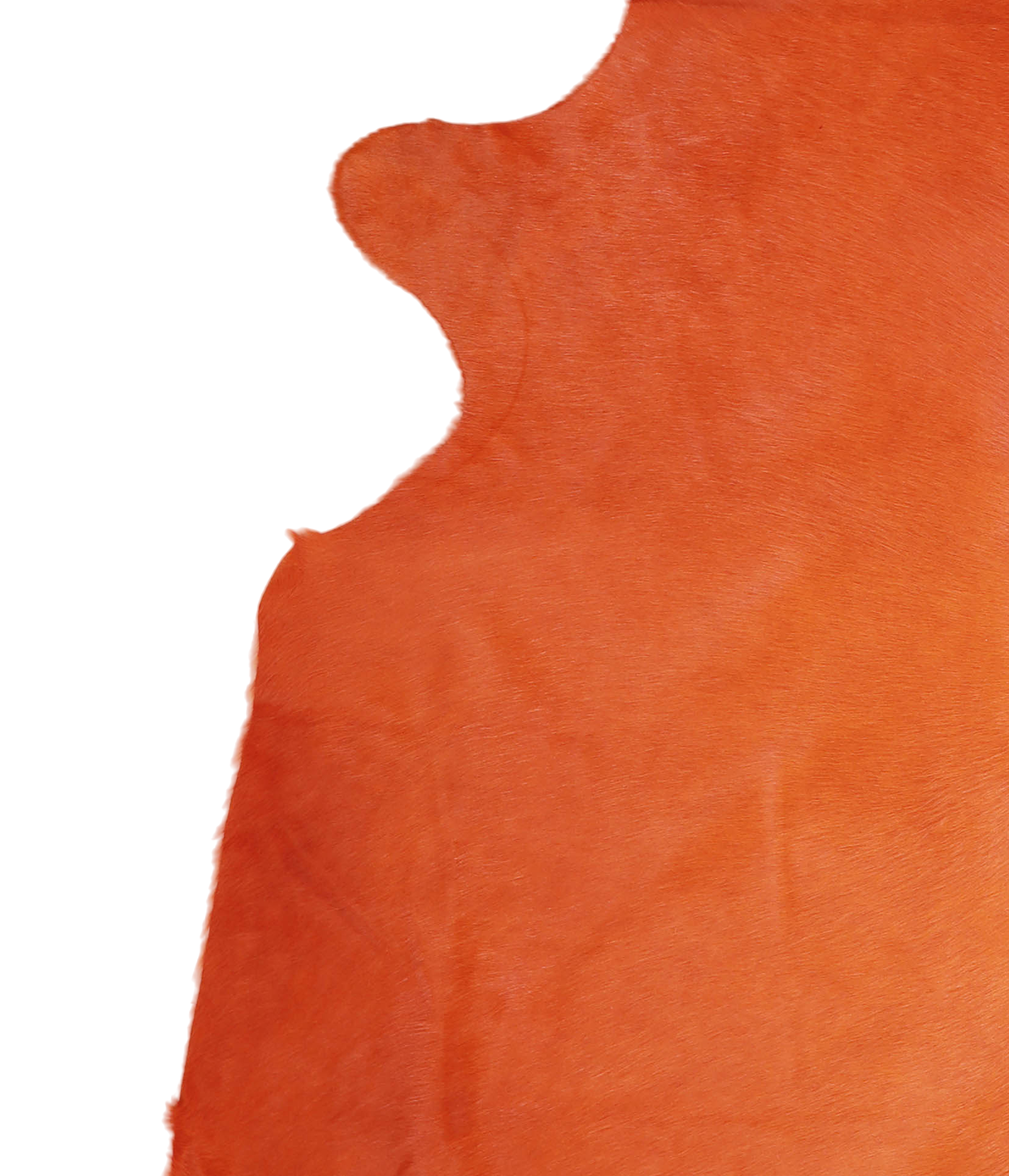 Dyed Orange Cowhide Rug #A20482