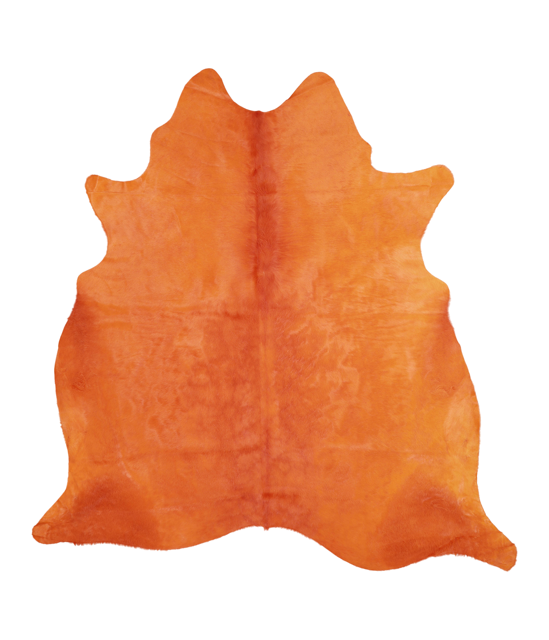 Dyed Orange Cowhide Rug #A20483