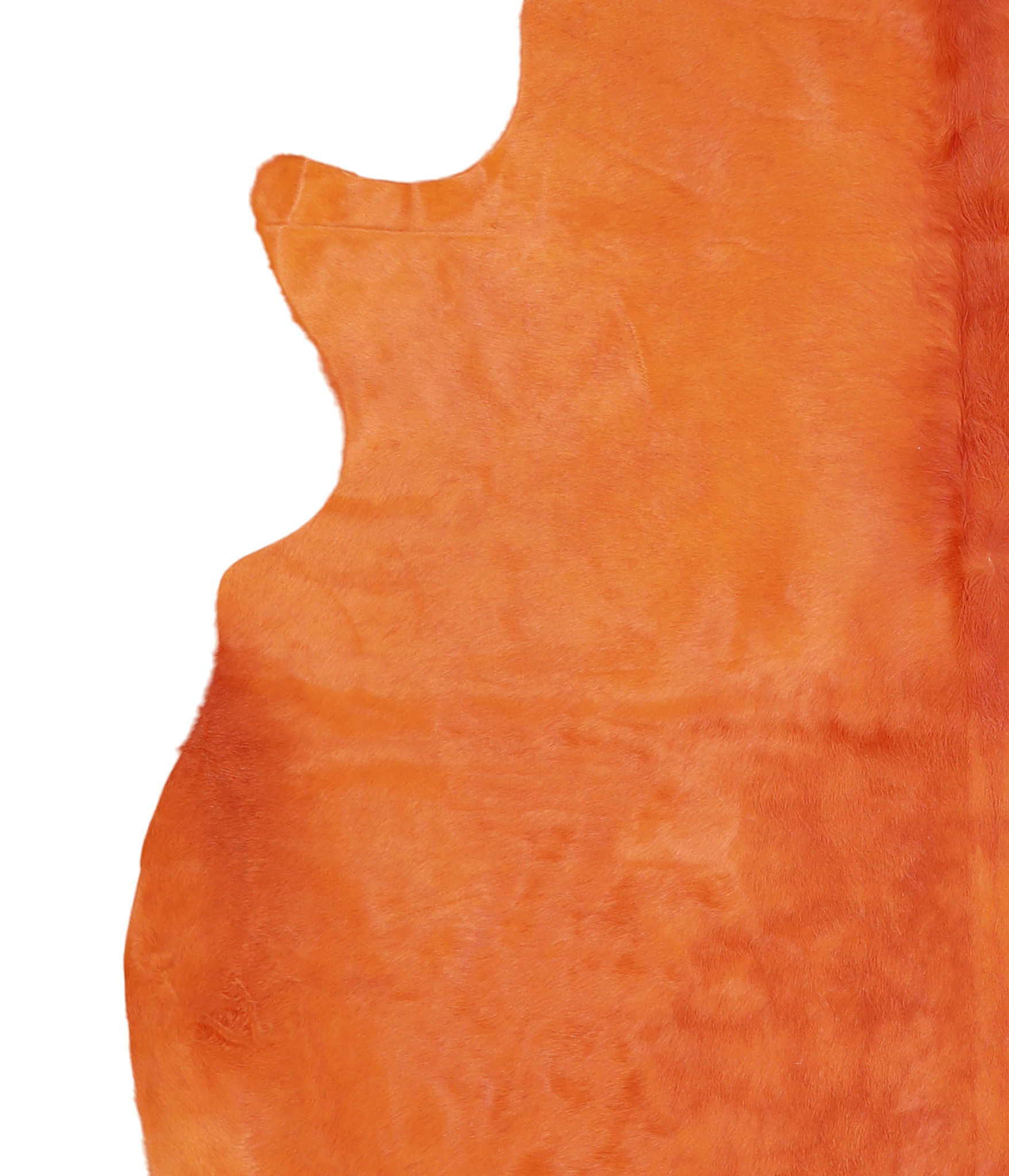 Dyed Orange Cowhide Rug #A20483