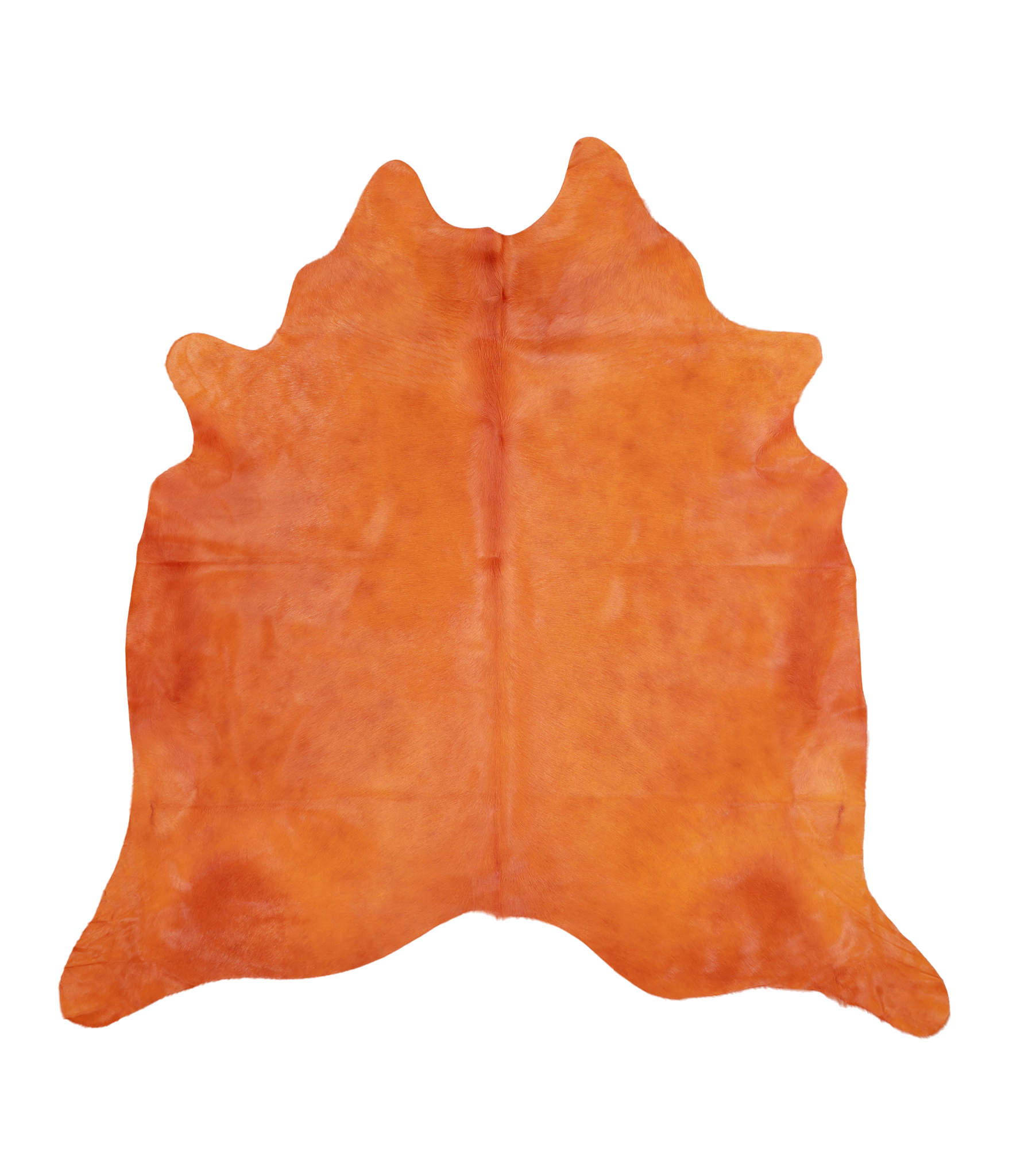 Dyed Orange Cowhide Rug #A20484