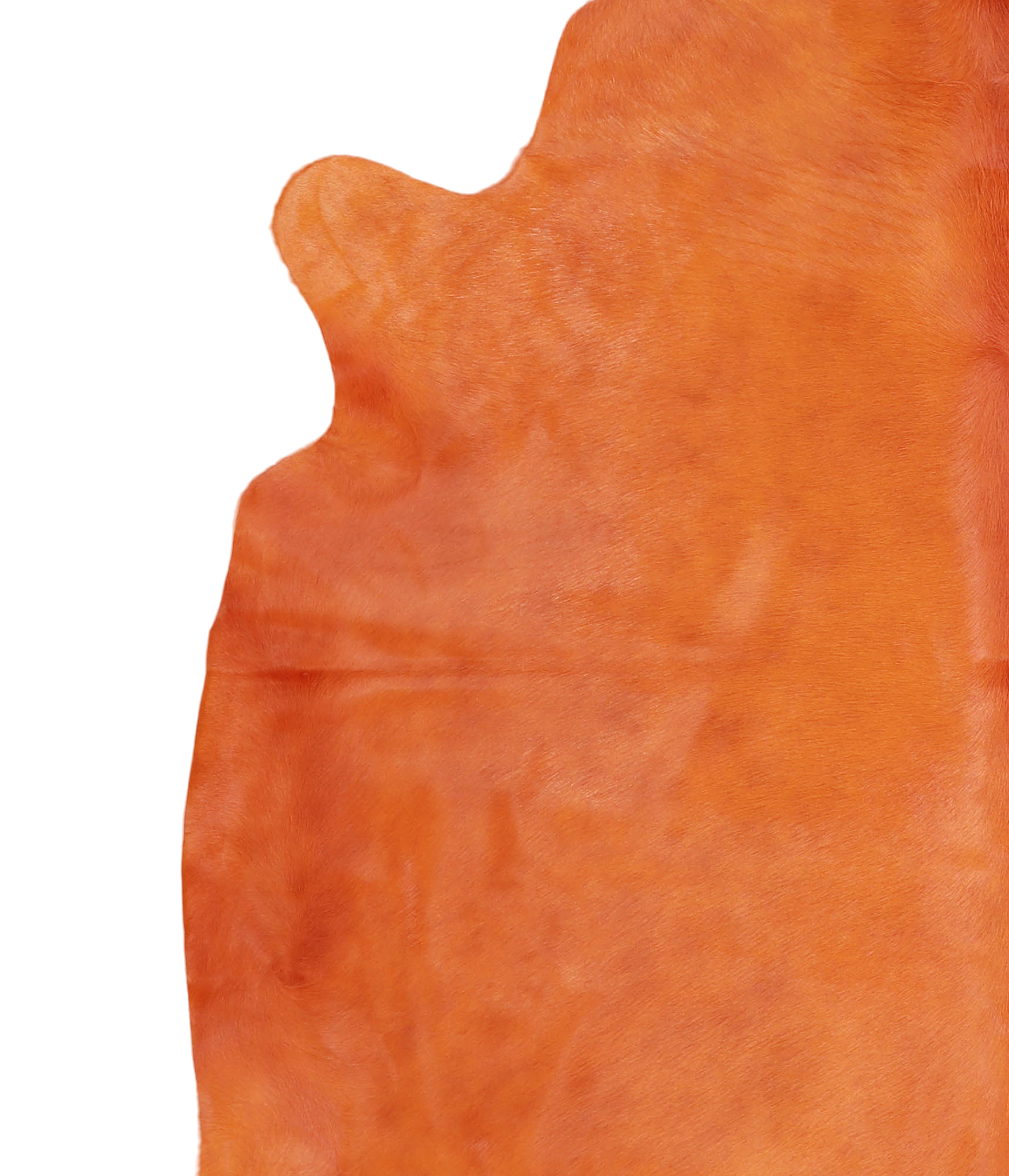 Dyed Orange Cowhide Rug #A20484