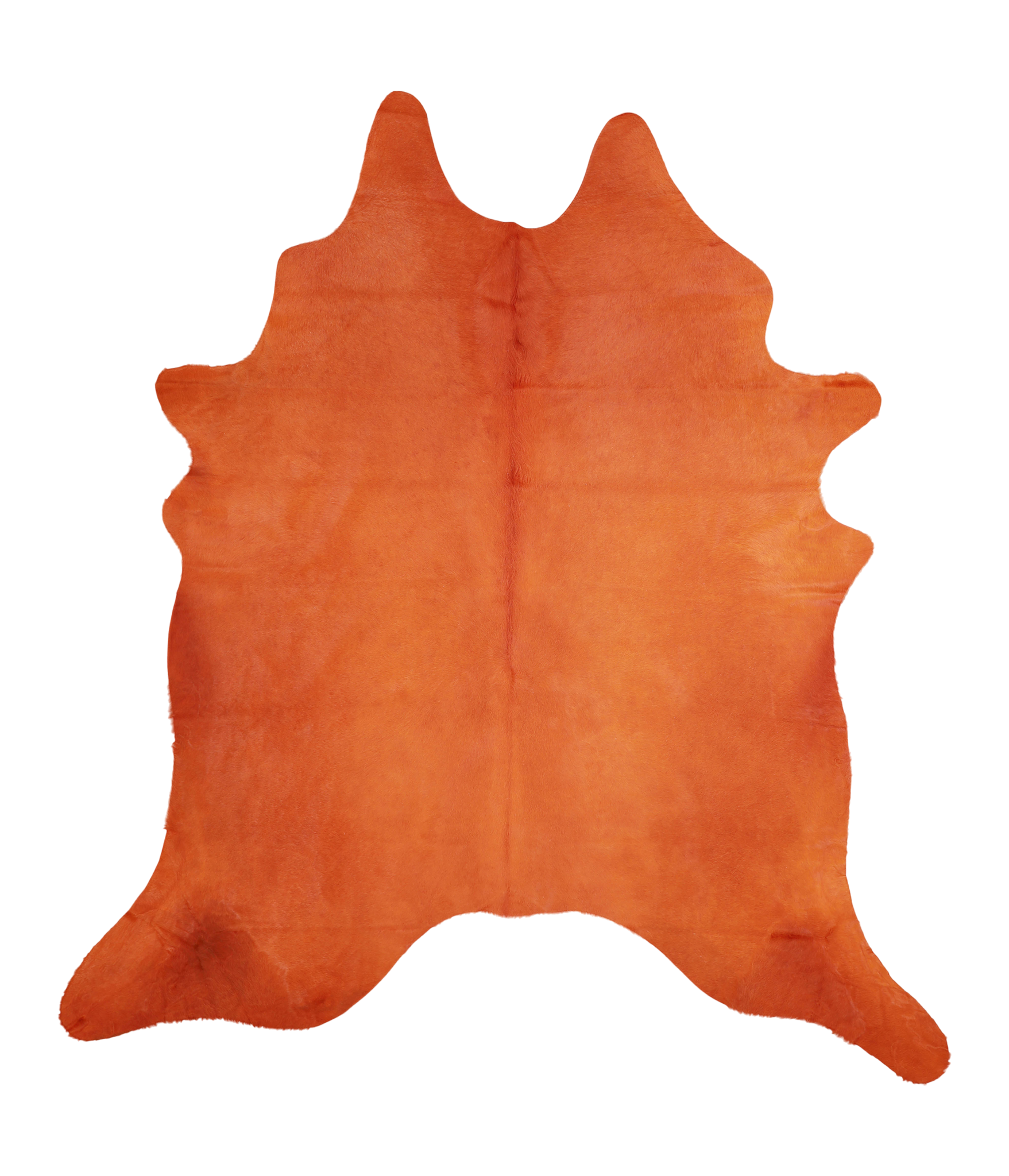 Dyed Orange Cowhide Rug #A20490