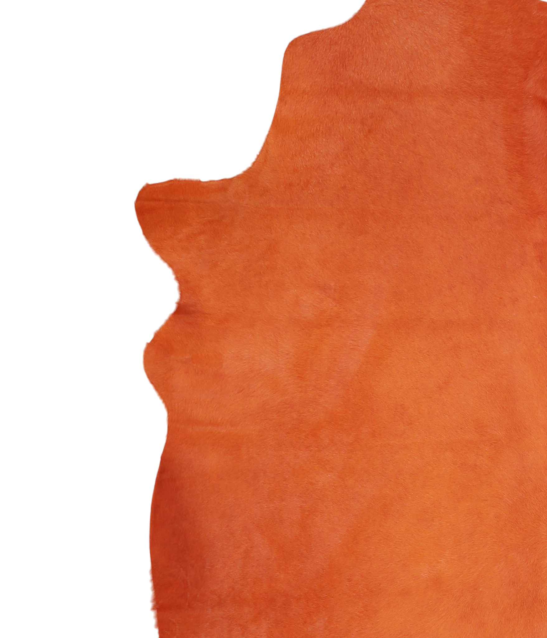 Dyed Orange Cowhide Rug #A20490