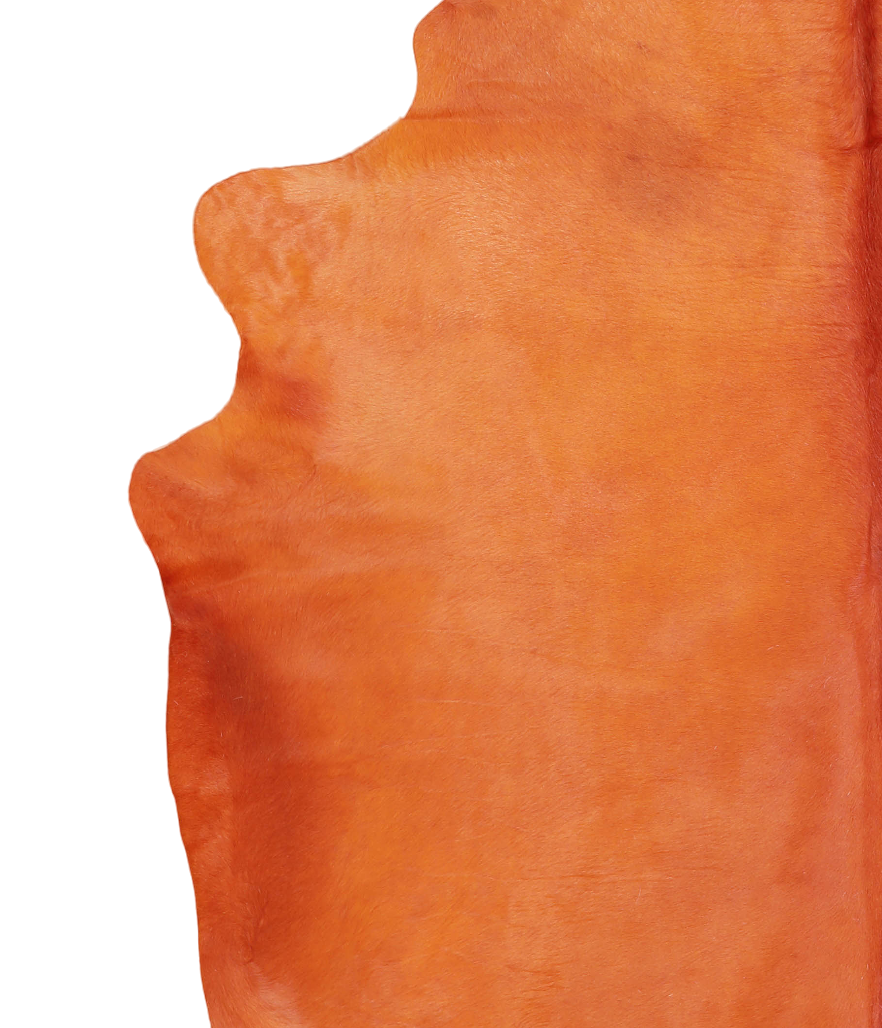 Dyed Orange Cowhide Rug #A20493