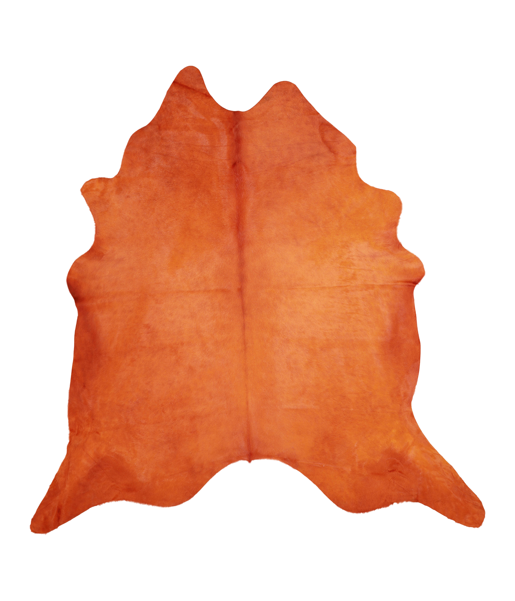 Dyed Orange Cowhide Rug #A20494