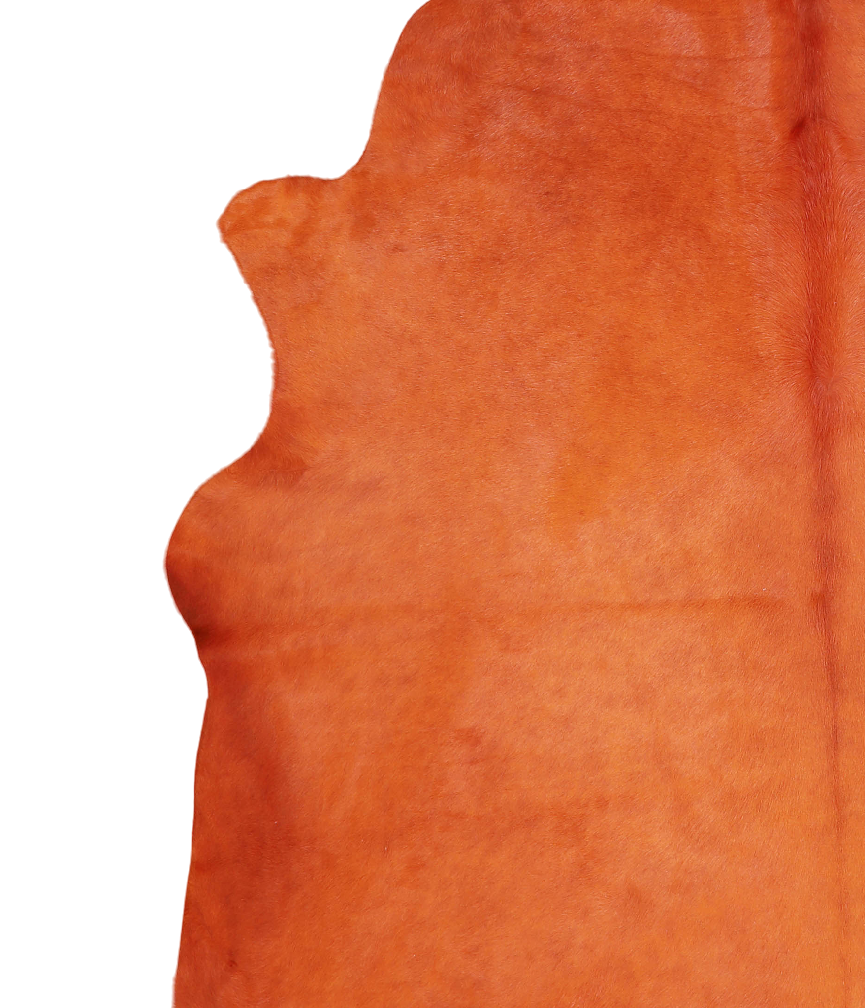 Dyed Orange Cowhide Rug #A20494