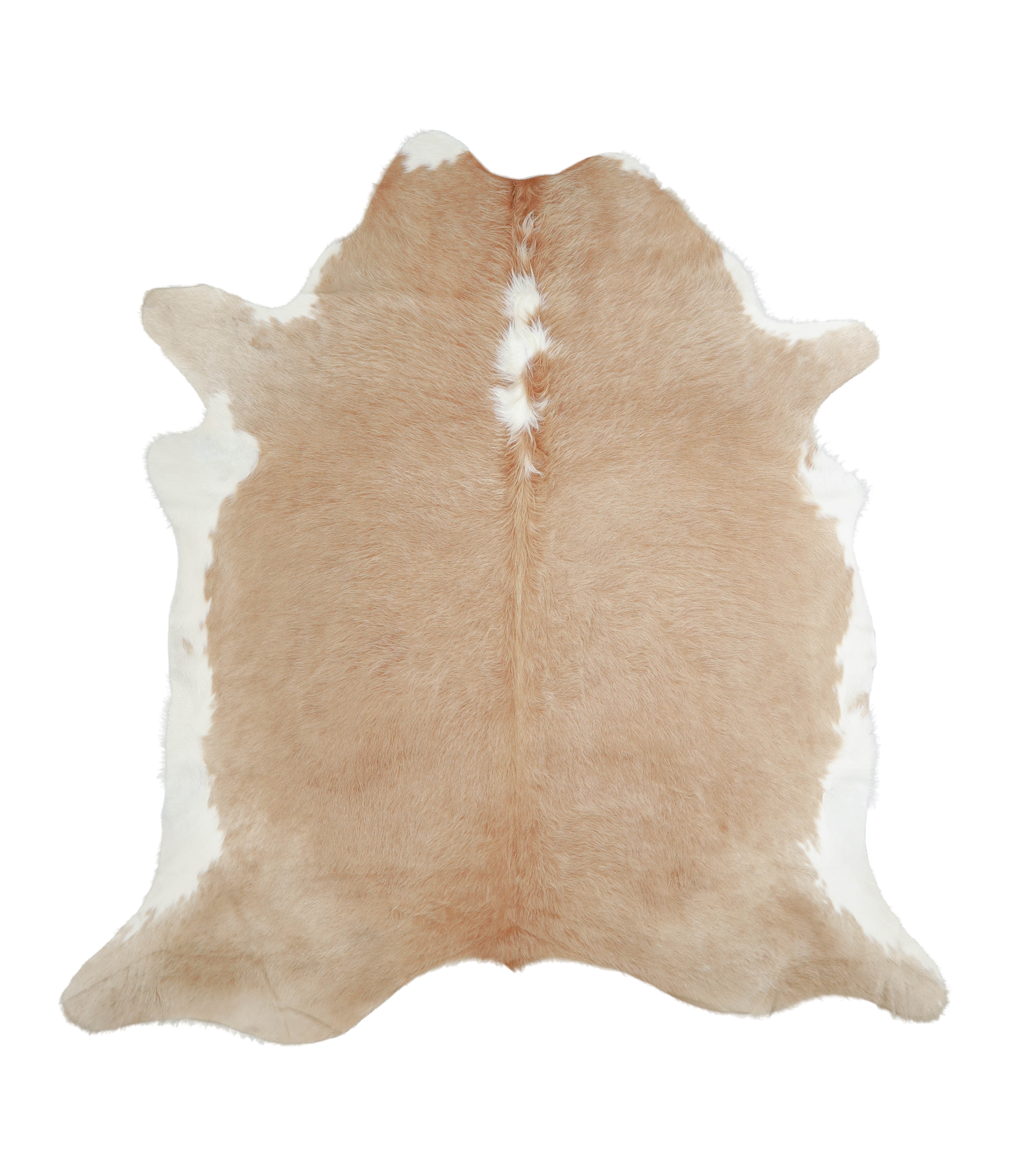 Beige and White Cowhide Rug #A20614