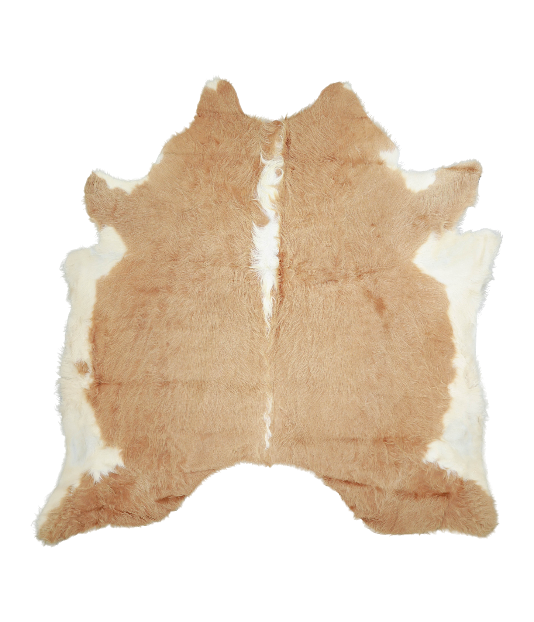 Beige and White Cowhide Rug #A20615