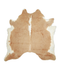 Beige and White XX-Large Brazilian Cowhide Rug 7'7