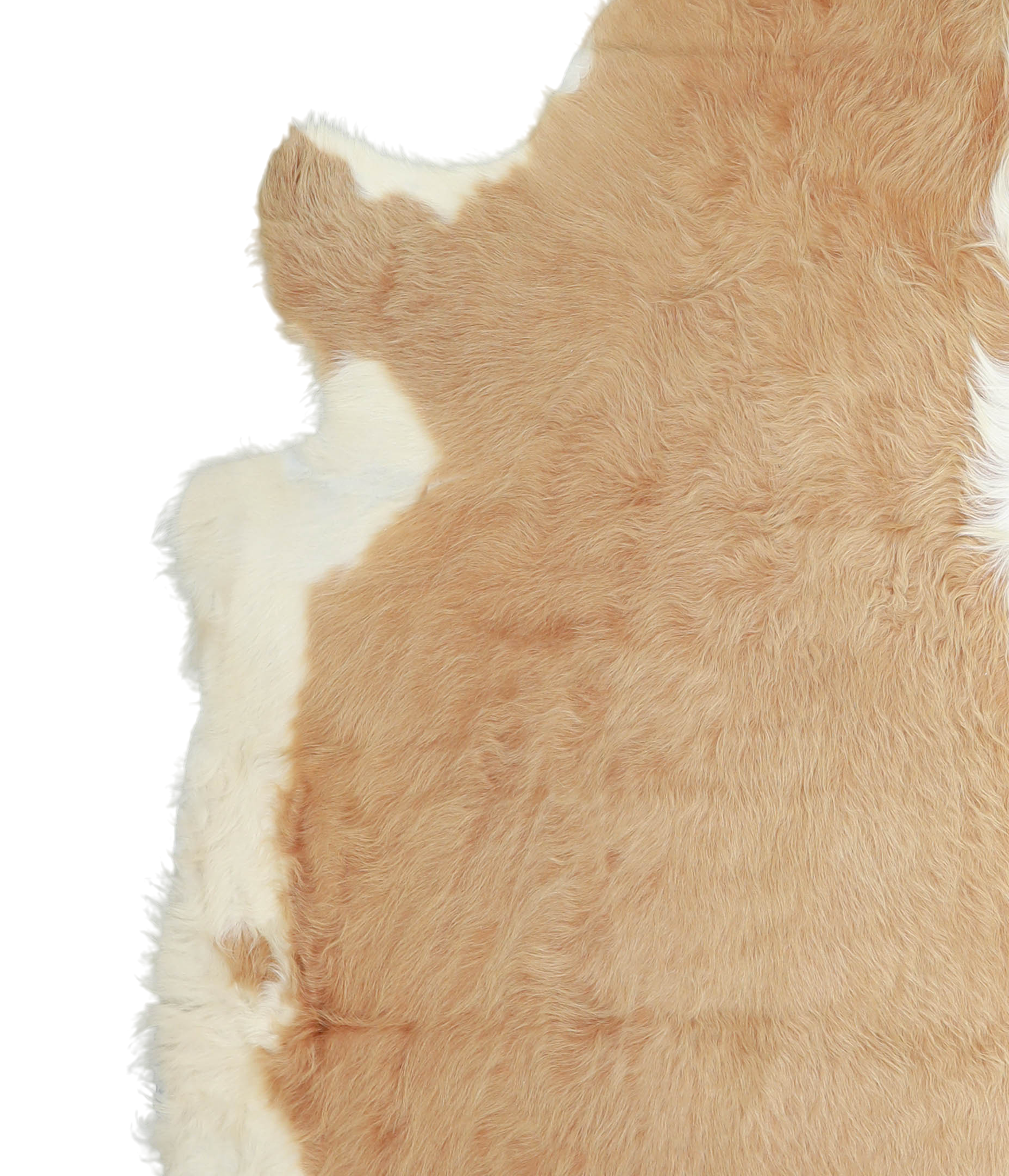 Beige and White Cowhide Rug #A20615