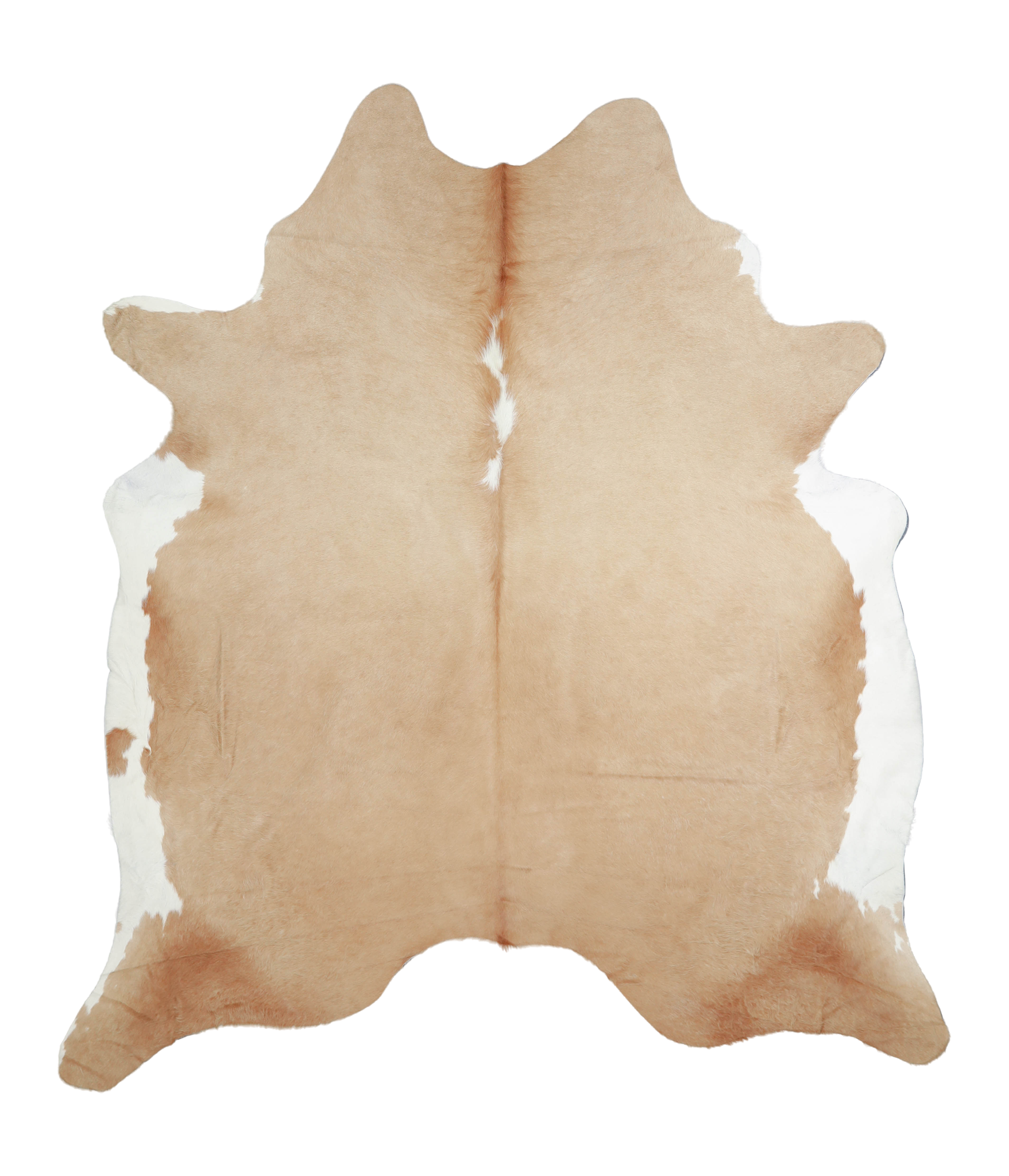 Beige and White Cowhide Rug #A20620