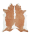 Beige and White XX-Large Brazilian Cowhide Rug 8'0